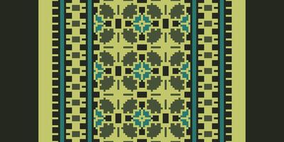 Tissue Dupatta Seamless Native American, Motif embroidery, Pixel Ikat embroidery Design for Print pattern vintage flower folk navajo patchwork pattern vector