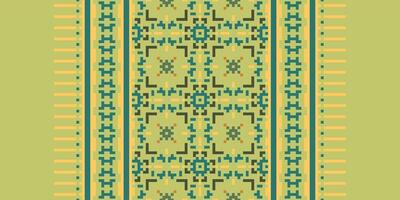 Silk fabric Patola sari Pattern Seamless Native American, Motif embroidery, Pixel Ikat embroidery Design for Print pattern vintage flower folk navajo patchwork pattern vector