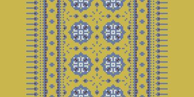 Tissue Dupatta Seamless Australian aboriginal pattern Motif embroidery, Pixel Ikat embroidery Design for Print indonesian batik motif embroidery native american kurta mughal design vector