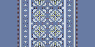 Tissue Dupatta Seamless Australian aboriginal pattern Motif embroidery, Pixel Ikat embroidery Design for Print indigenous art aboriginal art pattern floral kurti mughal border vector