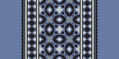 Tissue Dupatta Seamless Australian aboriginal pattern Motif embroidery, Pixel Ikat embroidery Design for Print tapestry floral kimono repeat pattern lacing spanish motif vector