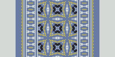 Tissue Dupatta Seamless Australian aboriginal pattern Motif embroidery, Pixel Ikat embroidery Design for Print tie dyeing pillowcase sambal puri kurti mughal architecture vector