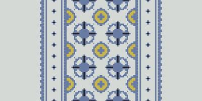 Tissue Dupatta Seamless Australian aboriginal pattern Motif embroidery, Pixel Ikat embroidery Design for Print lace pattern turkish ceramic ancient egypt art jacquard pattern vector
