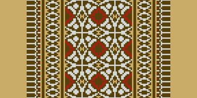 Tissue Dupatta Seamless Australian aboriginal pattern Motif embroidery, Pixel Ikat embroidery Design for Print jacquard slavic pattern folklore pattern kente arabesque vector