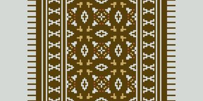 Tissue Dupatta Seamless Australian aboriginal pattern Motif embroidery, Pixel Ikat embroidery Design for Print pattern vintage flower folk navajo patchwork pattern vector