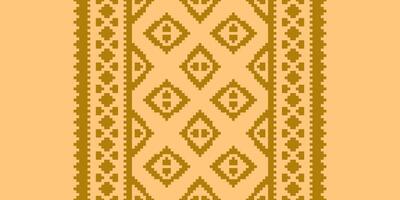 Tissue Dupatta Seamless Mughal architecture Motif embroidery, Pixel Ikat embroidery Design for Print pattern vintage flower folk navajo patchwork pattern vector