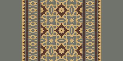Silk fabric Patola sari Pattern Seamless Native American, Motif embroidery, Pixel Ikat embroidery Design for Print egyptian hieroglyphs tibetan geo pattern vector