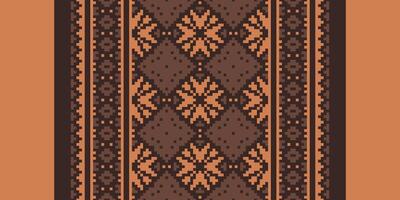 Tissue Dupatta Seamless Scandinavian pattern Motif embroidery, Pixel Ikat embroidery Design for Print kurta pattern mughal motifs tapestry pattern floral repeat vector