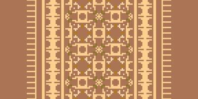 Tissue Dupatta Seamless Mughal architecture Motif embroidery, Pixel Ikat embroidery Design for Print scandinavian pattern saree ethnic nativity gypsy pattern vector