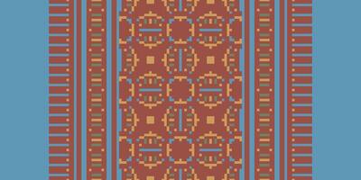 Peruvian pattern Seamless Bandana print silk Motif embroidery, Pixel Ikat embroidery Design for Print kurta pattern mughal motifs tapestry pattern floral repeat vector