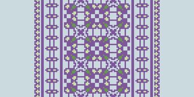Peruvian pattern Seamless Australian aboriginal pattern Motif embroidery, Pixel Ikat embroidery Design for Print Texture fabric saree sari carpet. kurta patola saree vector