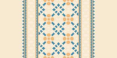 Peruvian pattern Seamless Bandana print silk Motif embroidery, Pixel Ikat embroidery Design for Print scarf hijab pattern kerchief Pixel Ikat Silk kurti model mughal patterns vector