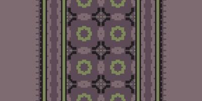 Silk fabric Patola sari Pattern Seamless Bandana print silk Motif embroidery, Pixel Ikat embroidery Design for Print tie dyeing pillowcase sambal puri kurti mughal architecture vector