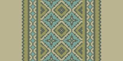 Peruvian pattern Seamless Mughal architecture Motif embroidery, Pixel Ikat embroidery Design for Print border embroidery ancient egypt vector
