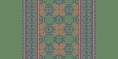 Peruvian pattern Seamless Scandinavian pattern Motif embroidery, Pixel Ikat embroidery Design for Print australian curtain pattern geometric pillow model kurti mughal flowers vector