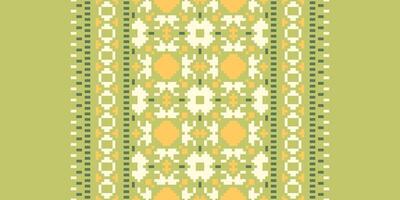 Peruvian pattern Seamless Scandinavian pattern Motif embroidery, Pixel Ikat embroidery Design for Print pattern vintage flower folk navajo patchwork pattern vector