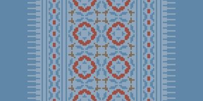 Patola sari Seamless Native American, Motif embroidery, Pixel Ikat embroidery Design for Print kurta pattern mughal motifs tapestry pattern floral repeat vector