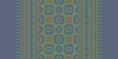 Peruvian pattern Seamless Scandinavian pattern Motif embroidery, Pixel Ikat embroidery Design for Print indigenous art aboriginal art pattern floral kurti mughal border vector
