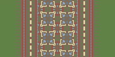 Patola sari Seamless Native American, Motif embroidery, Pixel Ikat embroidery Design for Print pattern vintage flower folk navajo patchwork pattern vector