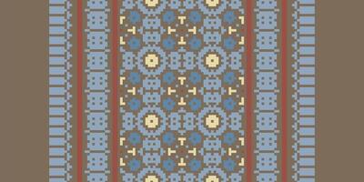 Patola sari Seamless Native American, Motif embroidery, Pixel Ikat embroidery Design for Print scandinavian pattern saree ethnic nativity gypsy pattern vector