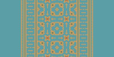 Patola sari Seamless Bandana print silk Motif embroidery, Pixel Ikat embroidery Design for Print scarf hijab pattern kerchief Pixel Ikat Silk kurti model mughal patterns vector