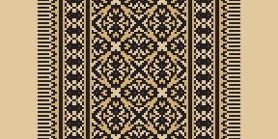 Silk fabric Patola sari Pattern Seamless Bandana print silk Motif embroidery, Pixel Ikat embroidery Design for Print pattern vintage flower folk navajo patchwork pattern vector