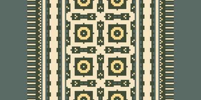 Silk fabric Patola sari Pattern Seamless Bandana print silk Motif embroidery, Pixel Ikat embroidery Design for Print scandinavian pattern saree ethnic nativity gypsy pattern vector