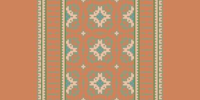 Patola sari Seamless Australian aboriginal pattern Motif embroidery, Pixel Ikat embroidery Design for Print pattern vintage flower folk navajo patchwork pattern vector