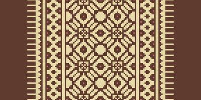 Patola sari Seamless Mughal architecture Motif embroidery, Pixel Ikat embroidery Design for Print scandinavian pattern saree ethnic nativity gypsy pattern vector