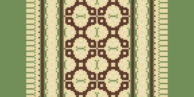 Patola sari Seamless Mughal architecture Motif embroidery, Pixel Ikat embroidery Design for Print scandinavian pattern saree ethnic nativity gypsy pattern vector