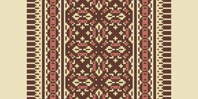 Patola sari Seamless Mughal architecture Motif embroidery, Pixel Ikat embroidery Design for Print jacquard slavic pattern folklore pattern kente arabesque vector