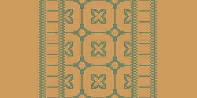 Patola sari Seamless Scandinavian pattern Motif embroidery, Pixel Ikat embroidery Design for Print scandinavian pattern saree ethnic nativity gypsy pattern vector