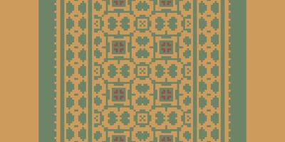 Patola sari Seamless Scandinavian pattern Motif embroidery, Pixel Ikat embroidery Design for Print jacquard slavic pattern folklore pattern kente arabesque vector