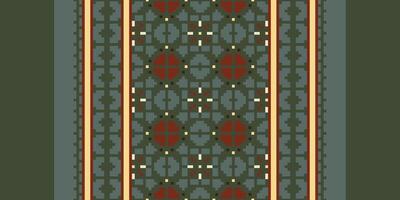 Silk fabric Patola sari Pattern Seamless Bandana print silk Motif embroidery, Pixel Ikat embroidery Design for Print scandinavian pattern saree ethnic nativity gypsy pattern vector