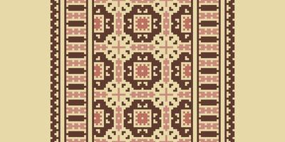 Kilim Pattern Seamless Native American, Motif embroidery, Pixel Ikat embroidery Design for Print tie dyeing pillowcase sambal puri kurti mughal architecture vector