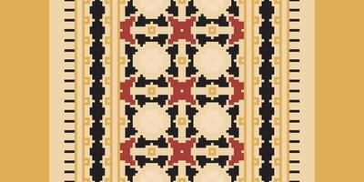 Motif folklore pattern Seamless Native American, Motif embroidery, Pixel Ikat embroidery Design for Print scandinavian pattern saree ethnic nativity gypsy pattern vector