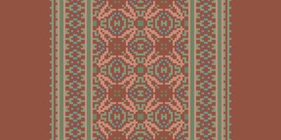Kilim Pattern Seamless Bandana print silk Motif embroidery, Pixel Ikat embroidery Design for Print scarf hijab pattern kerchief Pixel Ikat Silk kurti model mughal patterns vector
