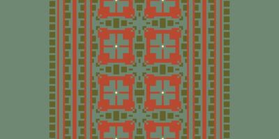 Kilim Pattern Seamless Mughal architecture Motif embroidery, Pixel Ikat embroidery Design for Print indonesian batik motif embroidery native american kurta mughal design vector
