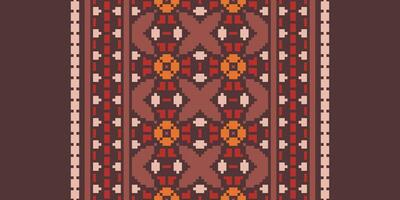 Kilim Pattern Seamless Australian aboriginal pattern Motif embroidery, Pixel Ikat embroidery Design for Print border embroidery ancient egypt vector