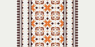 Kilim Pattern Seamless Scandinavian pattern Motif embroidery, Pixel Ikat embroidery Design for Print tie dyeing pillowcase sambal puri kurti mughal architecture vector