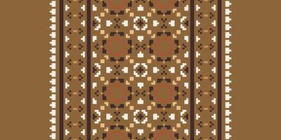 Kilim Pattern Seamless Scandinavian pattern Motif embroidery, Pixel Ikat embroidery Design for Print figure tribal ink on cloth patola sari vector