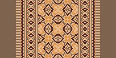 Dupatta Pattern Seamless Bandana print silk Motif embroidery, Pixel Ikat embroidery Design for Print scarf hijab pattern kerchief Pixel Ikat Silk kurti model mughal patterns vector