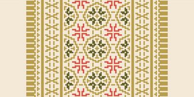 Dupatta Pattern Seamless Native American, Motif embroidery, Pixel Ikat embroidery Design for Print jacquard slavic pattern folklore pattern kente arabesque vector