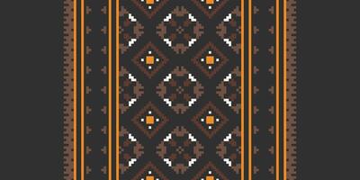 Dupatta Pattern Seamless Bandana print silk Motif embroidery, Pixel Ikat embroidery Design for Print jacquard slavic pattern folklore pattern kente arabesque vector