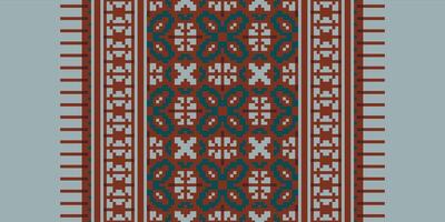 Dupatta Pattern Seamless Bandana print silk Motif embroidery, Pixel Ikat embroidery Design for Print australian curtain pattern geometric pillow model kurti mughal flowers vector