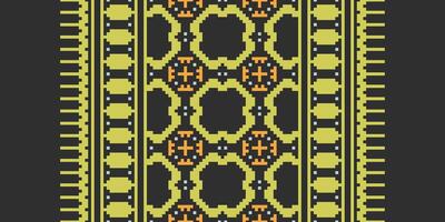 Dupatta Pattern Seamless Australian aboriginal pattern Motif embroidery, Pixel Ikat embroidery Design for Print vyshyvanka placemat quilt sarong sarong beach kurtis Indian motifs vector