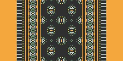 Dupatta Pattern Seamless Australian aboriginal pattern Motif embroidery, Pixel Ikat embroidery Design for Print scarf hijab pattern kerchief Pixel Ikat Silk kurti model mughal patterns vector