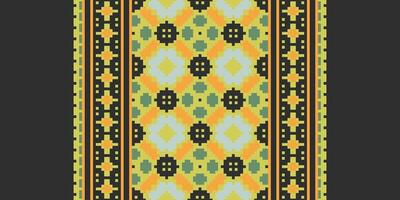 Dupatta Pattern Seamless Australian aboriginal pattern Motif embroidery, Pixel Ikat embroidery Design for Print kurta pattern mughal motifs tapestry pattern floral repeat vector