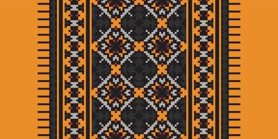 Dupatta Pattern Seamless Mughal architecture Motif embroidery, Pixel Ikat embroidery Design for Print endless arabesque cloth dupatta shawl bandana print silk kurta men vector