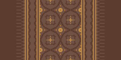 Dupatta Pattern Seamless Bandana print silk Motif embroidery, Pixel Ikat embroidery Design for Print egyptian hieroglyphs tibetan geo pattern vector